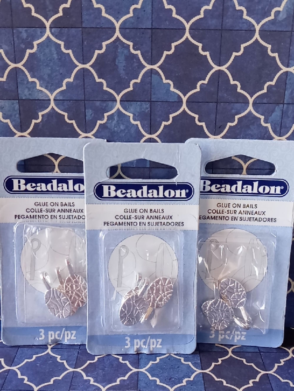 New Beadalon Glue on Bails